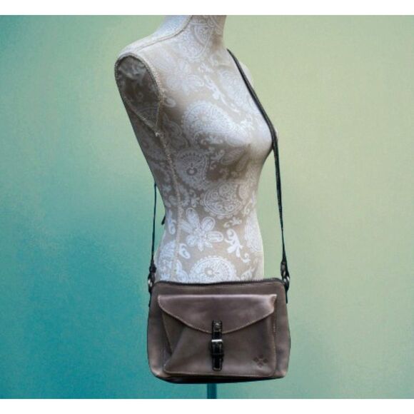 Vtg Patricia Nash Distressed Leather Crossbody Handbag Purse Glaze Avellino - Picture 1 of 13